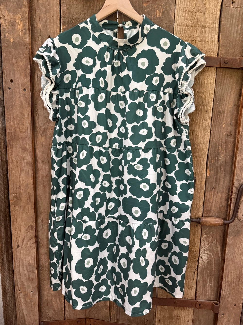Green & White Floral Dress SHEIN Size XL